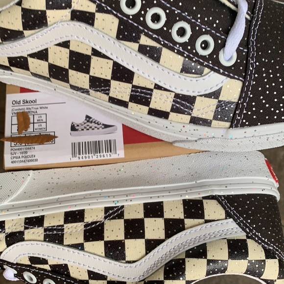 VANS OLD SKOOL CONFETTI BLACK/TRUE WHITE WMNS - Picture 12 of 15